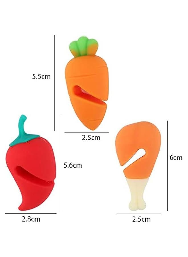 Silicone Pot Lid Lifter Set - Say Goodbye to Spills with this Heat-Resistant Pot Cover Holder Device (3 Pieces)  - Image 2