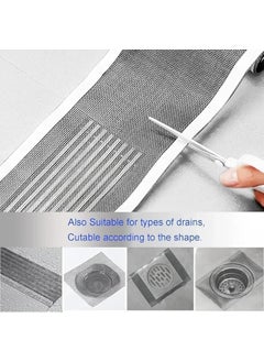 Hansfeshin Hansfeshin Disposable Shower Drain Hair Catcher Cover Hair Collector Mesh Sticker with Scraper Tool for Shower Bathtub Sink Drain Bathroom Kitchen Pack of 1  - Image 4