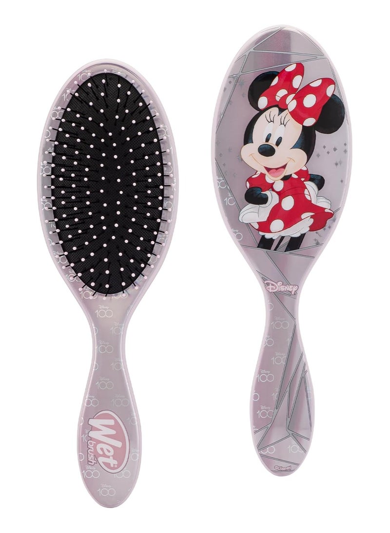 Wet Brush Original Detangling Brush, Minnie Mouse (Disney) - Detangler Brush with Soft & Flexible Bristles - Detangling Brush for Curly Hair - Tangle-Free Brush for Straight, Thick, & Wavy Hair - Image 1