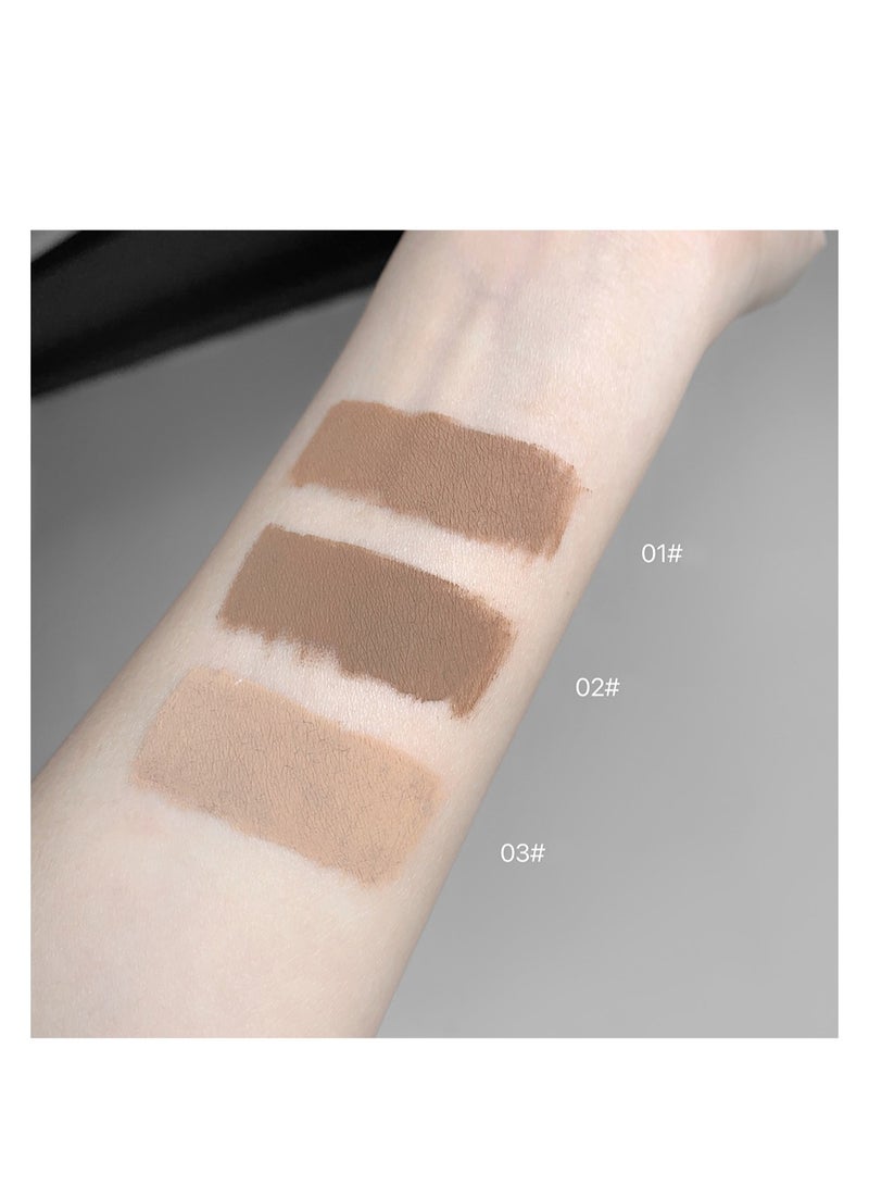 Cappuvini Eyebrow Tint Dye Set Cream Waterproof Long Lasting (Light Brown) - Image 2