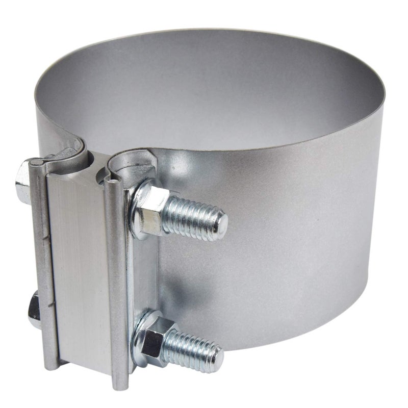 Roadformer 4 Butt Joint Exhaust Band Clamp Aluminized Steel for 4 OD Exhaust Pipes Mufflers Elbows and Exhaust Tubings Connection