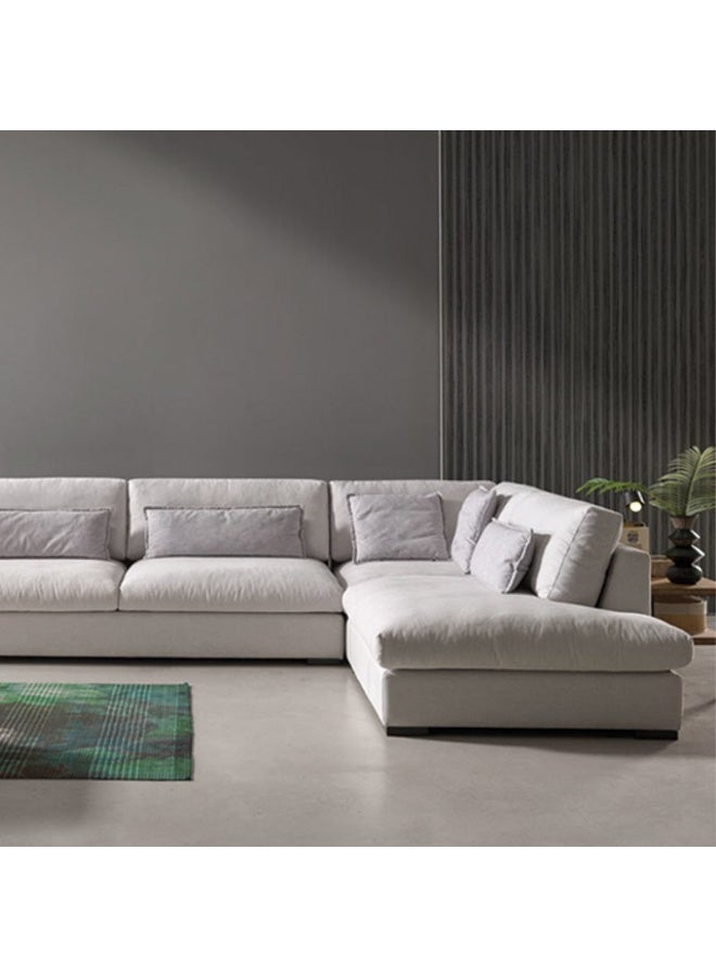 KUSTOMDECO Plain Fabric Corner Sofa - Image 2