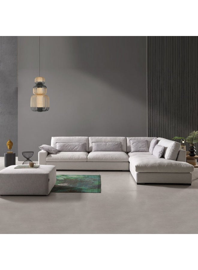 KUSTOMDECO Plain Fabric Corner Sofa - Image 3