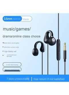Generic Bone Conduction Ear Clips Wired Headphones with Type-C Interface - Non-Intrusive Design for Long Wear Comfort and High Sound Quality - Compatible with Huawei 