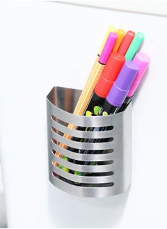 Y&D Magnetic Pencil Holder,Mesh Stainless Steel Pen Basket, Metal Writing Utensil Storage Organizer for Whiteboard,Blackboard,Kitchen, Locker, Home, or Office  - Image 5