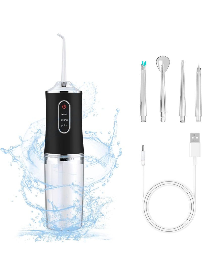 general Electric Water Flosser Cordless for Teeth 3 Modes 4 Jet Tips Cleaning and Flossing Water Dental Portable Floss Irrigator Oral Water Flossed Rechargeable Tonsil Stone Travel Adults - Image 1