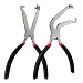 Zihvfzu 2Pcs Electrical Disconnect Pliers Set Automotive Connector Pliers Automotive Hose Disconnect Tools for Push Tab Style PlugsFuel Line Disconnect Tools with AntiSlip Grip 1 60 1Straight - Image 2