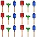 Tarpop 18 Pcs Kids Gardening Tools Set Metal Kids Yard Tools with Sturdy Wooden Handle Safe Children Beach Sandbox Toy Sand Play Kit for Flower Soil Planting Loosening Digging Trowel Rake Shovel - Image 2
