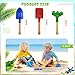 Tarpop 18 Pcs Kids Gardening Tools Set Metal Kids Yard Tools with Sturdy Wooden Handle Safe Children Beach Sandbox Toy Sand Play Kit for Flower Soil Planting Loosening Digging Trowel Rake Shovel - Image 4