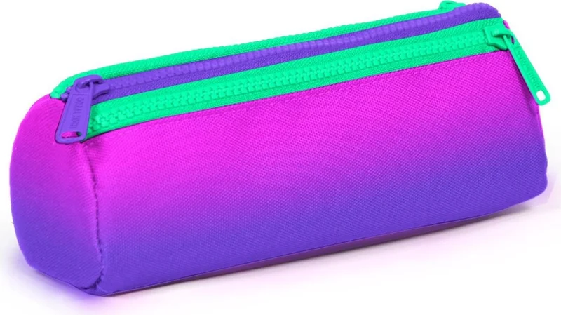 CORAL HIGH Kids Pink Purple Color Transition Three Compartment Pencil Bag 22062
