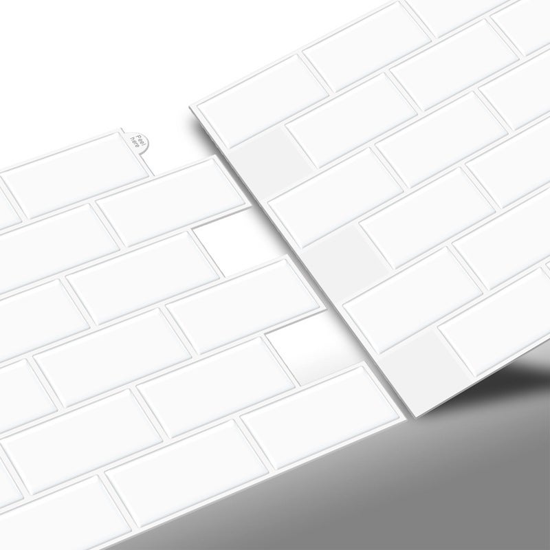 Creative Self-Adhesive White Brick 3D Three-Dimensional Glue Wall Stickers Waterproof Oil Indoor Decoration Wallpaper Wallpaper - Image 5