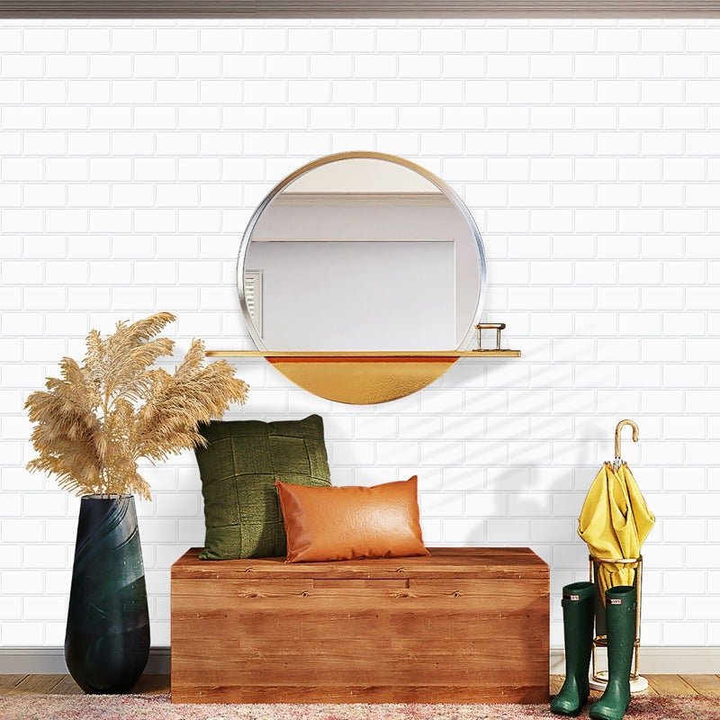 Creative Self-Adhesive White Brick 3D Three-Dimensional Glue Wall Stickers Waterproof Oil Indoor Decoration Wallpaper Wallpaper - Image 4