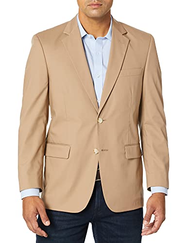 Palm Beach Men's Bradley Khaki Poplin Suit Separate Jacket, 38 Short - Image 3