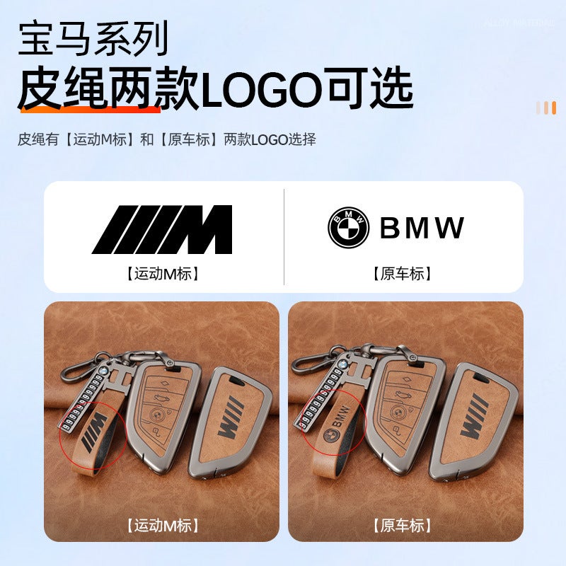 BMW New 5 Series Key Case - Retro Style, Zinc Alloy Protection for BMW Models - Image 4
