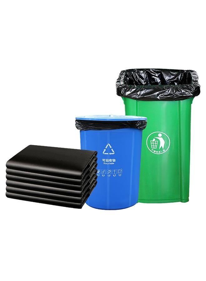 50 Pcs 50x60cm Black Garbage Bag Large Thickened Disposable Garbage Bag Commercial Flat Top Trash Bags  - Image 1