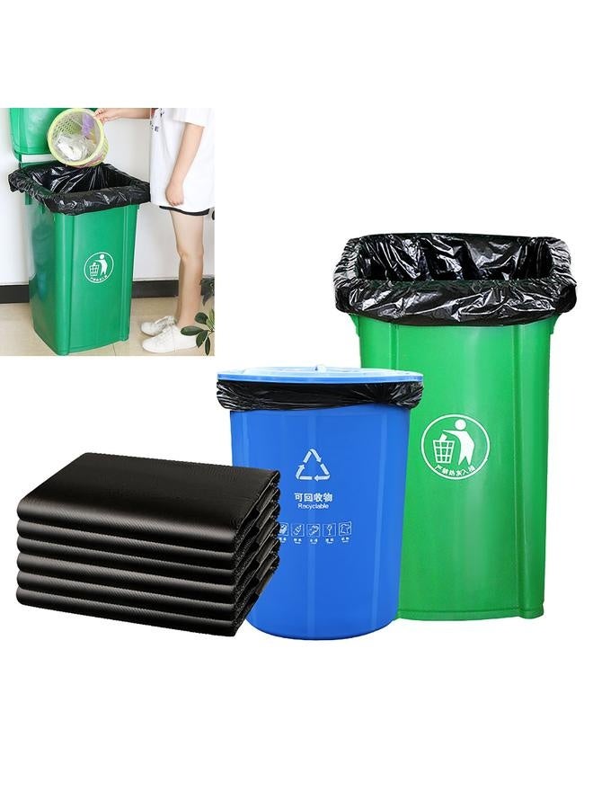 50 Pcs 50x60cm Black Garbage Bag Large Thickened Disposable Garbage Bag Commercial Flat Top Trash Bags  - Image 5