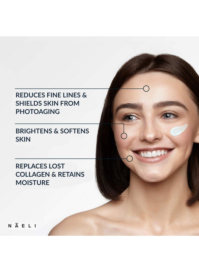 NAELI Aeli Face Moisturizer With Spf 30 Anti Aging Collagen & Peptide Cream Reduces Wrinkles Lightweight Skin Hydration With Hyaluronic Acid Paraben Free & Noncomedogenic Sunscreen 1.4 Oz - Image 3