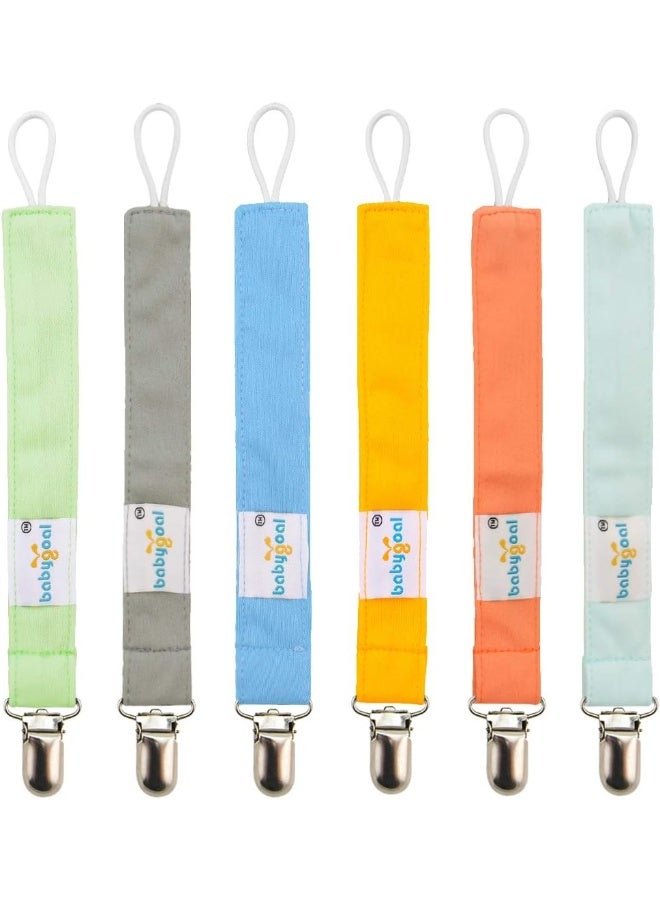 Babygoal Pacifier Clips, Pack of 6 - Image 1