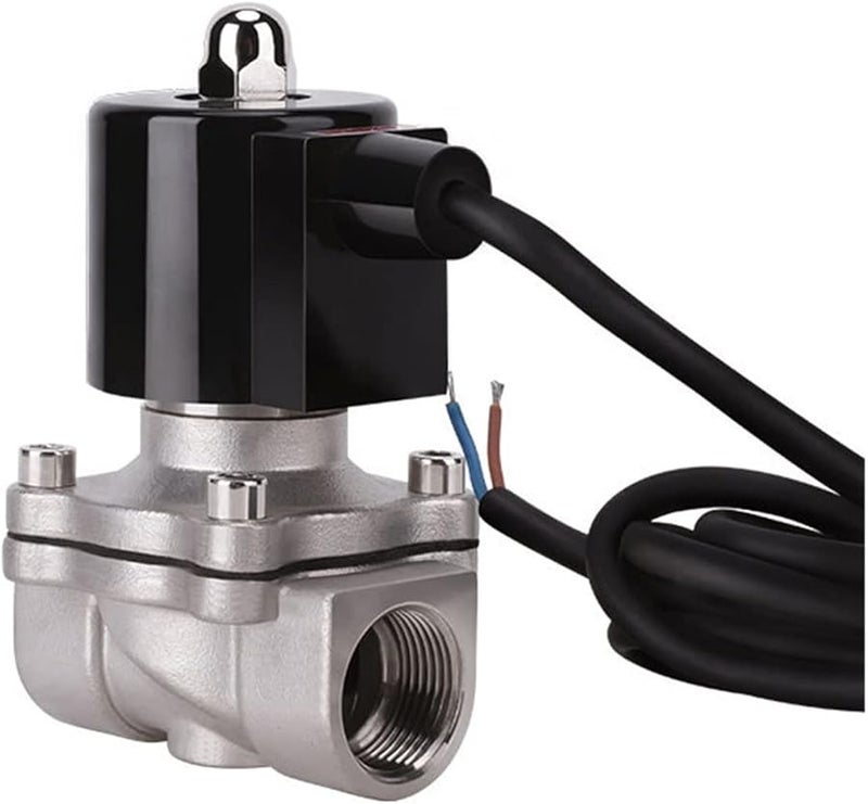 3 4 Inch Normally Closed 304 Stainless Steel Solenoid Valve 110V 24V 12V For Underwater Npt 120vac Nbr Seal - Image 2