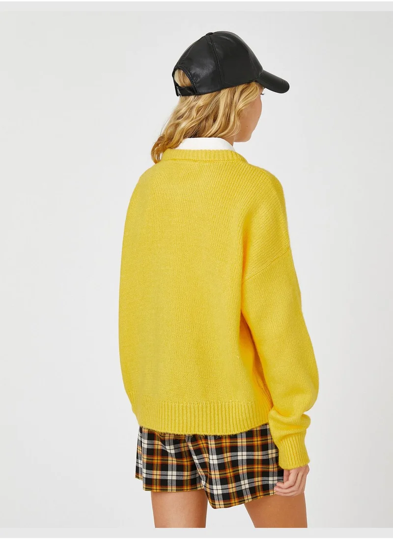KOTON Crew Neck Sweater Long Sleeve