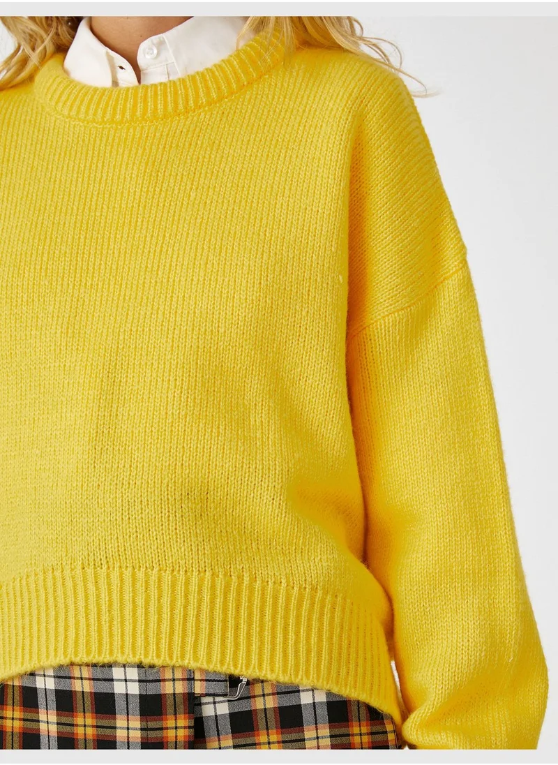 KOTON Crew Neck Sweater Long Sleeve