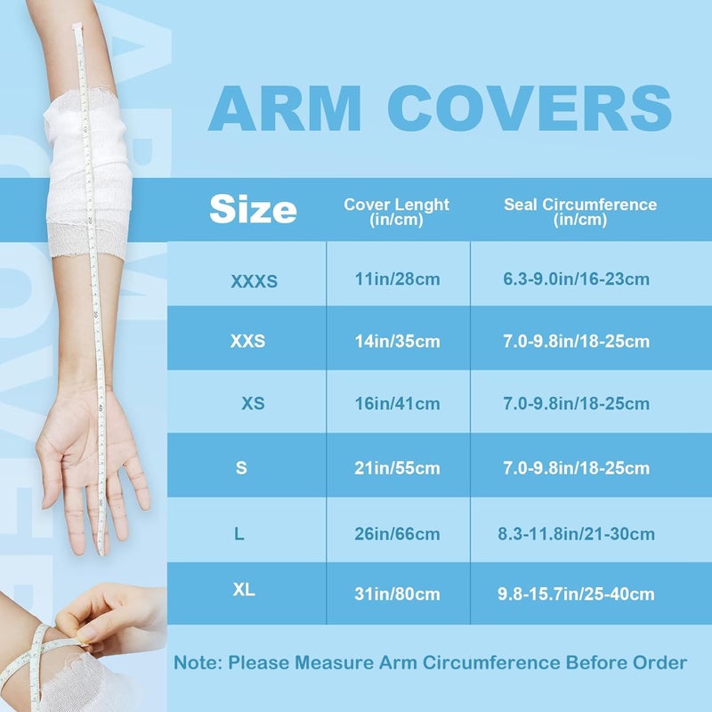 VALLEYWIND Waterproof Arm Cast Cover for Shower Kids Reusable Cast Protector for Shower Arm Child Cast Bag for Shower Arm Hand  14'' - Image 2