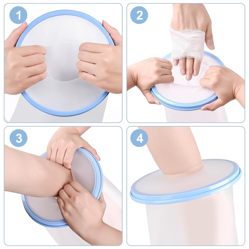 VALLEYWIND Waterproof Arm Cast Cover for Shower Kids Reusable Cast Protector for Shower Arm Child Cast Bag for Shower Arm Hand  14'' - Image 5