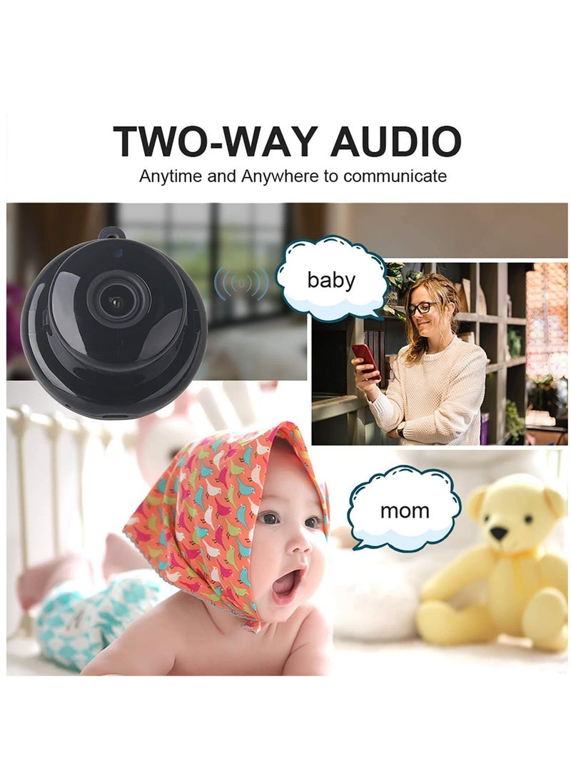 كاميرا مراقبة IP لاسلكية صغيرة لمراقبة الأطفال تمتاز بدقة 1080 بكسل وتدعم خاصية الرؤية الليلية التي تعمل بالأشعة تحت الحمراء - Image 4