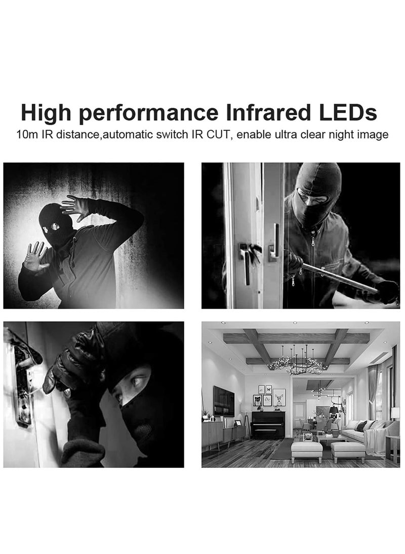 كاميرا مراقبة IP لاسلكية صغيرة لمراقبة الأطفال تمتاز بدقة 1080 بكسل وتدعم خاصية الرؤية الليلية التي تعمل بالأشعة تحت الحمراء - Image 2