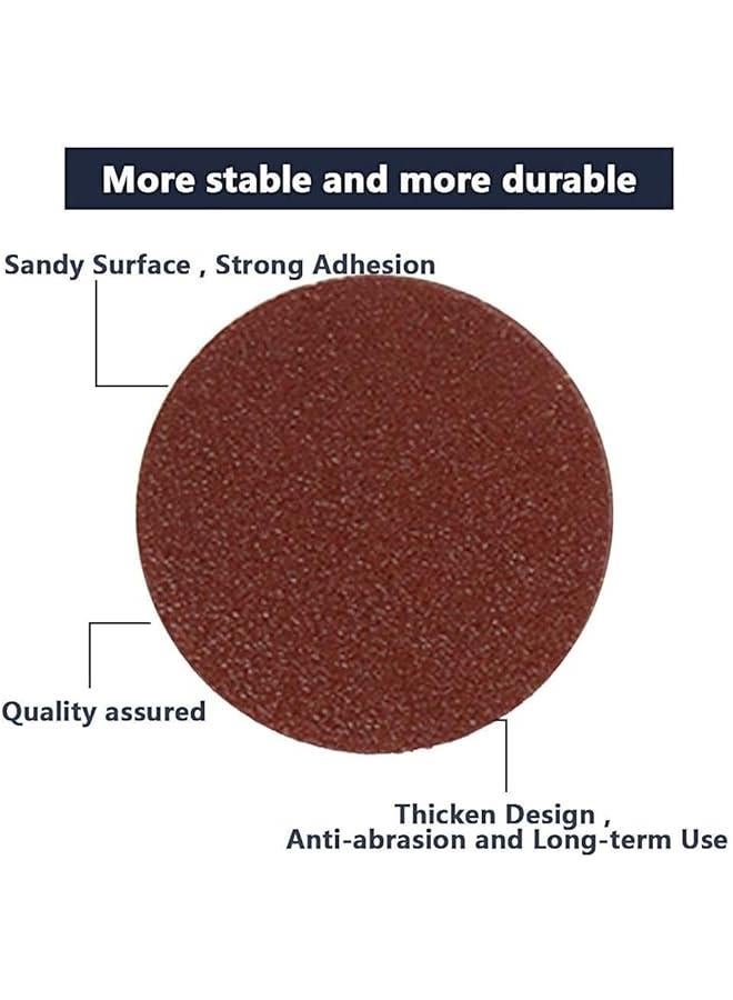 300  Sanding s Pads 50mm Hook and Loop Pads with 14 Shank Backing Pad and Foam Buffering Pad 80180240320400600800100020003000 Grits - Image 3