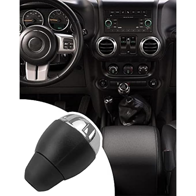 ريحني مقبض ناقل الحركة في السيارة استبدال 68085312AB مناسب لجيب رانجلر JK 2011 2012 2013 2014 2015 2016 2017 2018 مقبض ناقل حركة يدوي بست سرعات - Image 5