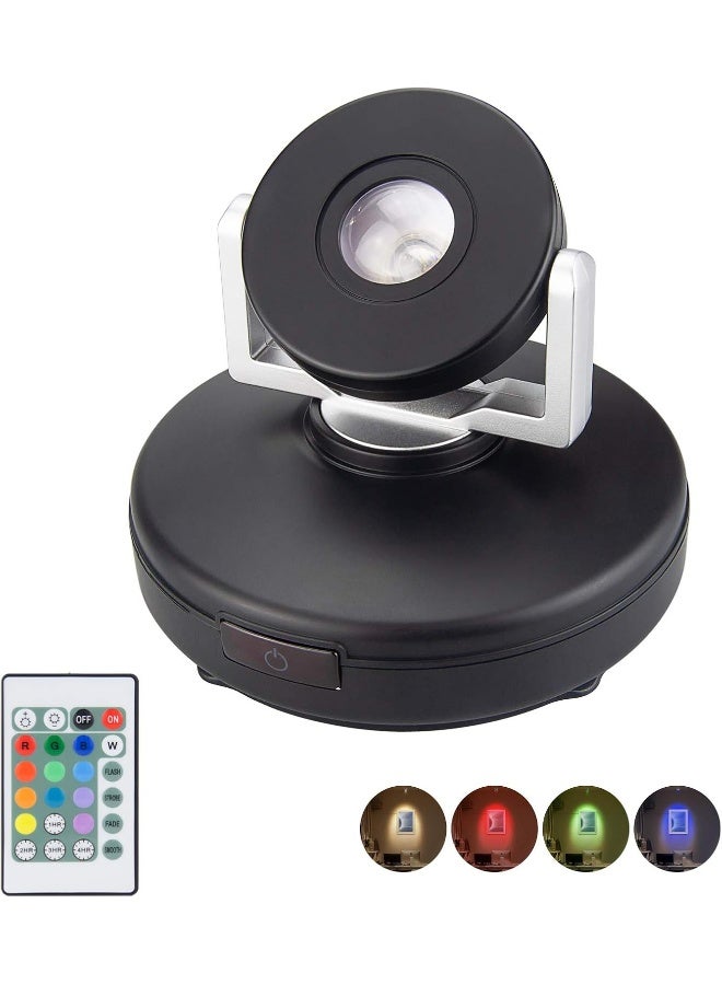 LUXSWAY Accent Light with Rechargeable Wireless Spotlights with Remote Dimmable 12 Color Changing Puck Stick on Light for Artwork Painting Dart Board Poster - Image 1