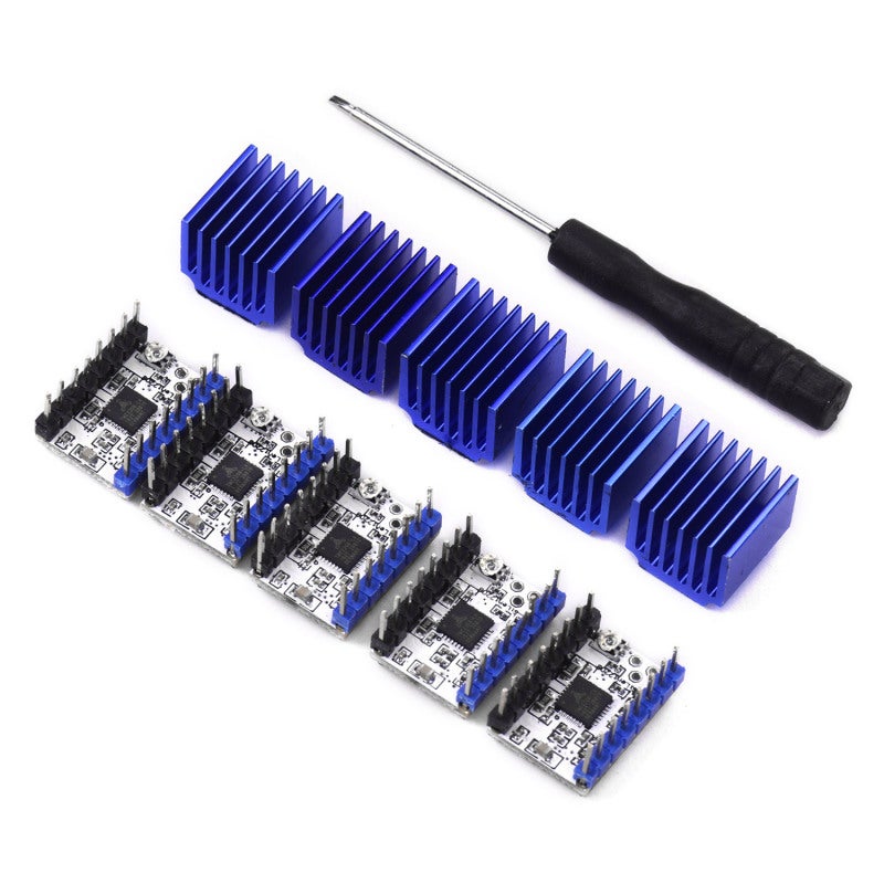 Stepper Motor Driver: Blue TMC2208 V1.2 Module - Ultra-Quiet StealthChop2 Tech Up To 256 Subdivision For 3D Printers & Stepper Motor Systems - Image 1