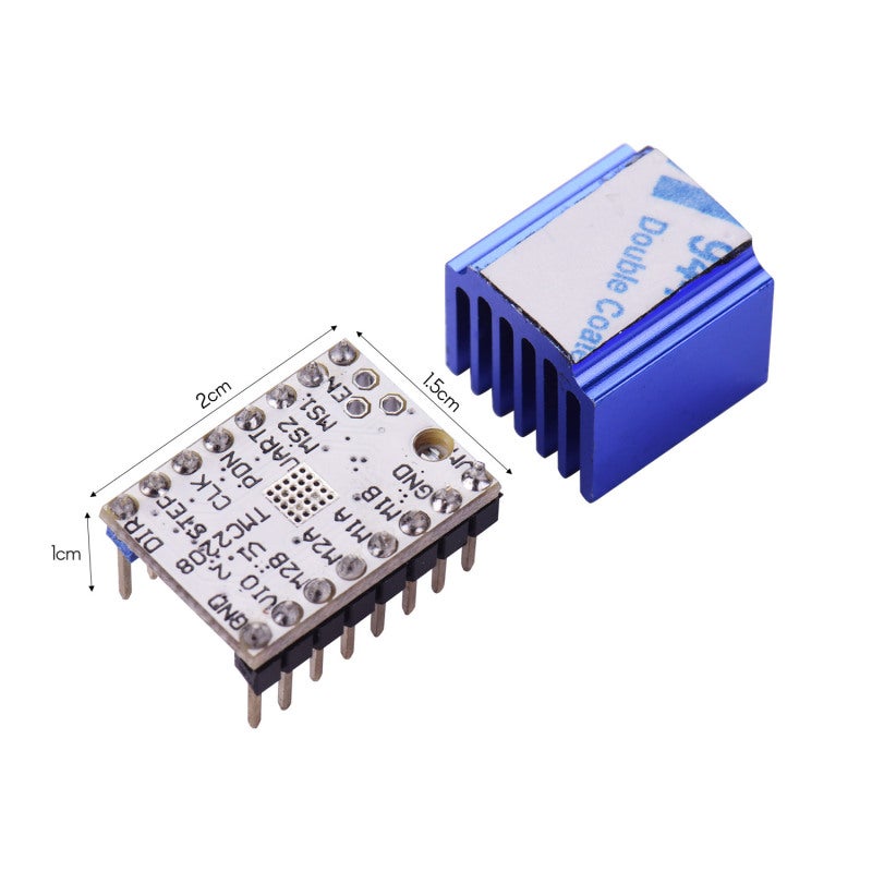 Stepper Motor Driver: Blue TMC2208 V1.2 Module - Ultra-Quiet StealthChop2 Tech Up To 256 Subdivision For 3D Printers & Stepper Motor Systems - Image 5