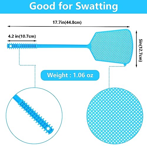 LifHap Fly Swatter,5 Pack Plastic Heavy Duty Manual Fly Killer, Long Handle Flyswatter, Large Bug Swatters That Work for Indoor and Outdoor - Image 5