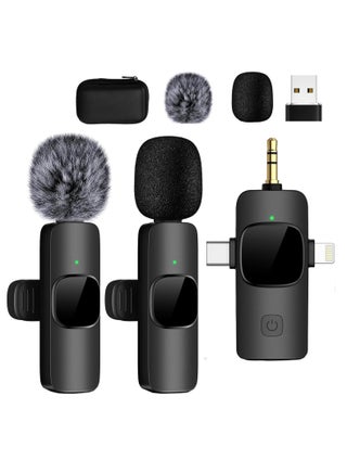 Wireless Lavailer Microphone for iPhone, Android, Camera, iPad, USB C, 4 in 1 Professional Mini Microphone with Noise Reduction, Wireless Mic for Video Recording, Vlog, YouTube, TikTok - pzsku/ZEC51740DA397DD8979E1Z/45/_/1724552973/2c7e22ce-b18c-48df-ae7f-71de32d24a3d