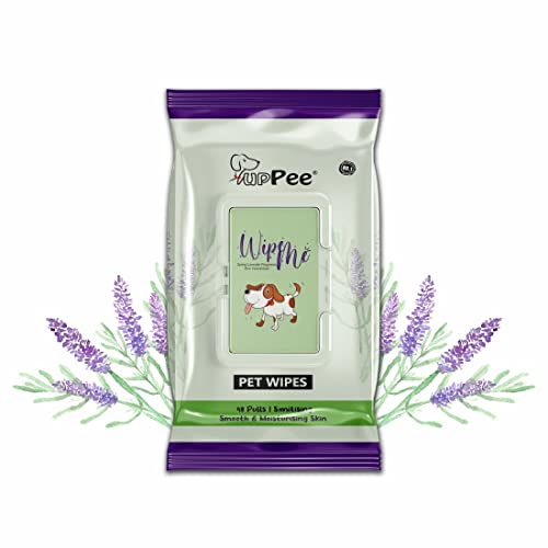 PUPPEE Wipe ME 100% Biodegradable 288 Count (Pack of 6) Wet Wipes for Dogs, Cats & All Pets | Lavender Essential, Vitamin E & Olive Oil | Anti-Bacterial | Cleansing, Deodorising & Grooming Wipes - Image 2