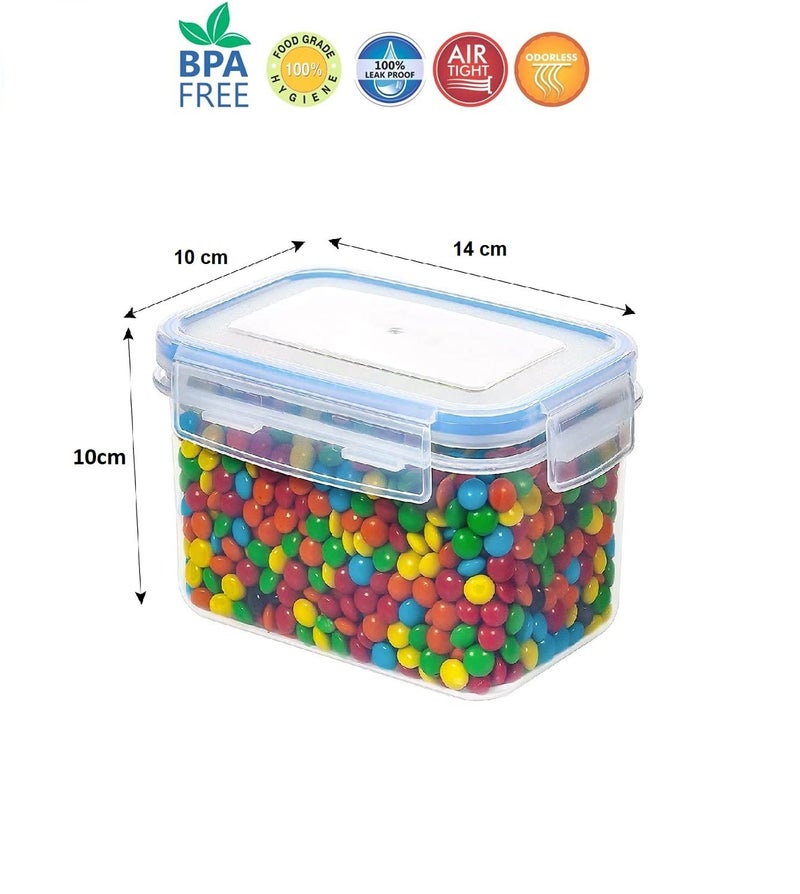 ENTITY Plastic Kitchen Storage Airtight Container, BPA Free, Fridge Storage Containers - 800ml (Pack of 4) - Image 2