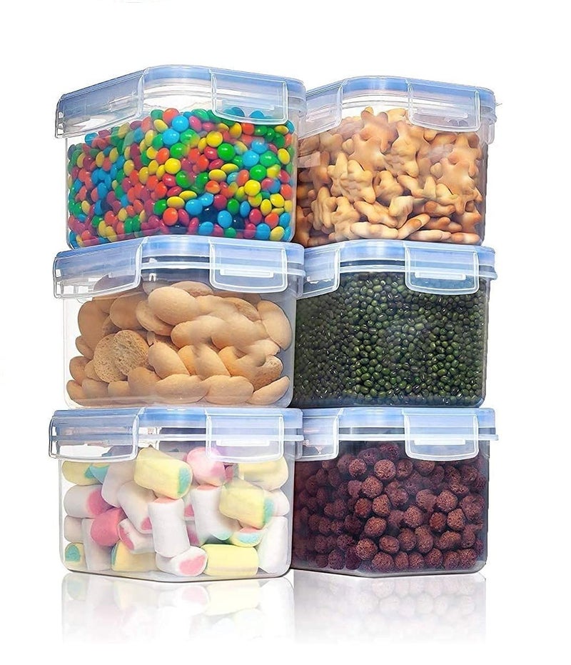 ENTITY Plastic Kitchen Storage Airtight Container, BPA Free, Fridge Storage Containers - 800ml (Pack of 4) - Image 5