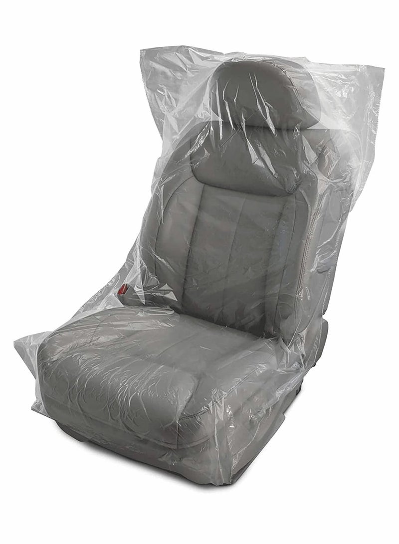 Y&D Disposable Seat Covers 100 Pcs Universal Plastic Covers  - Image 1