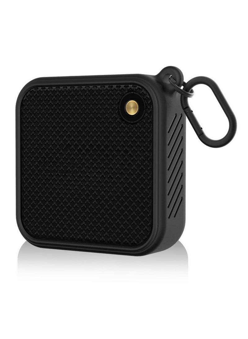 Soft Silicone Protective Cover Case for Marshall Willen Bluetooth Speaker Shockproof Anti Slip Anti Fall Travel Carrying Pouch Bag with Easy Grip Handle for Outdoor Adventures Camping - Image 1