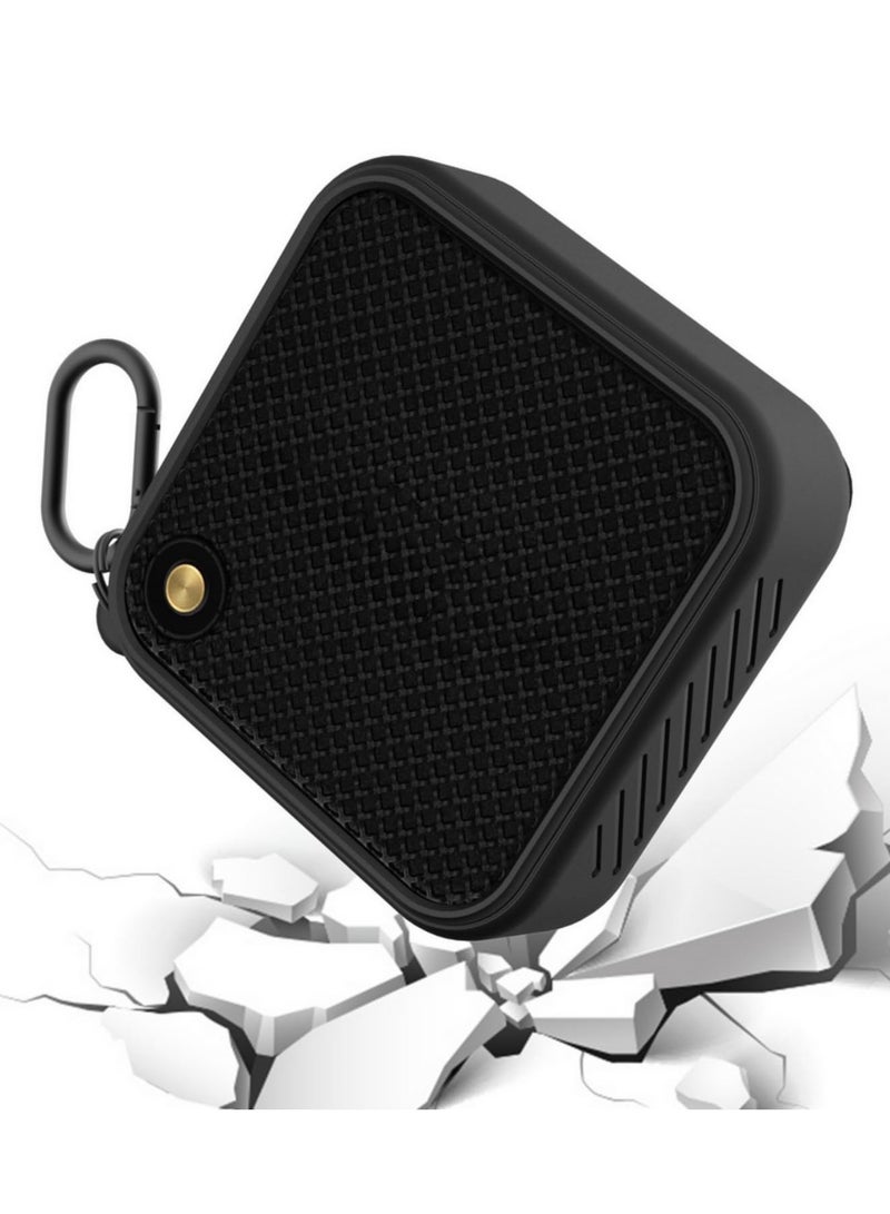 Soft Silicone Protective Cover Case for Marshall Willen Bluetooth Speaker Shockproof Anti Slip Anti Fall Travel Carrying Pouch Bag with Easy Grip Handle for Outdoor Adventures Camping - Image 4
