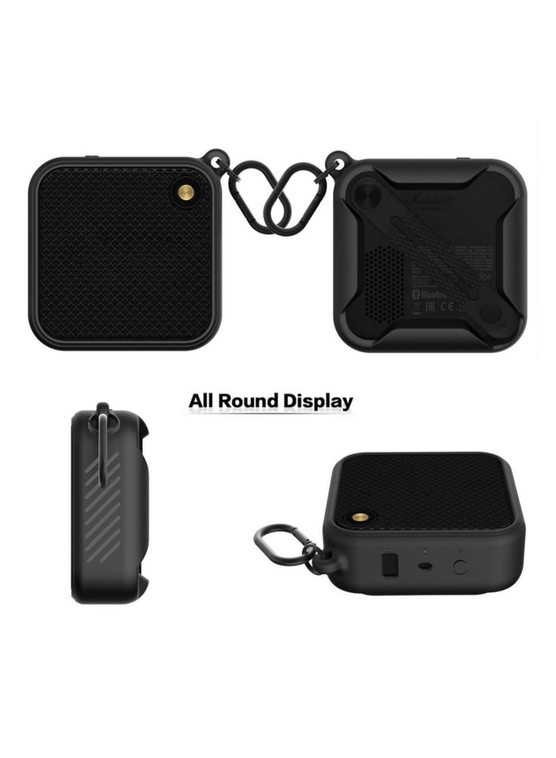 Soft Silicone Protective Cover Case for Marshall Willen Bluetooth Speaker Shockproof Anti Slip Anti Fall Travel Carrying Pouch Bag with Easy Grip Handle for Outdoor Adventures Camping - Image 5