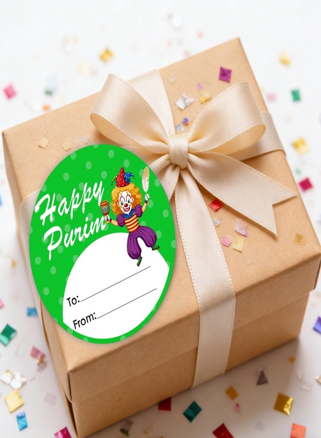 FENGHERUIA 500 Pcs Happy Purim Label Stickers 2 Inch to and from Jewish Stickers Purim Holiday Envelopes Tags Labels for Mishloach Manot Bags and Shalach Mones Boxes - Image 3