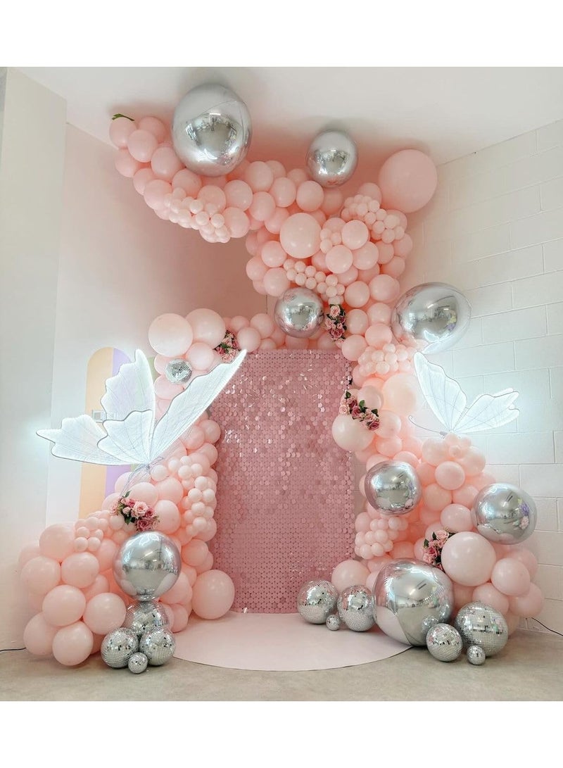 Home zone STARTEX 100 Pack 12 inch Round Helium Light Pink Balloons for Wedding Baby Shower Birthday Party Decoration - Image 5