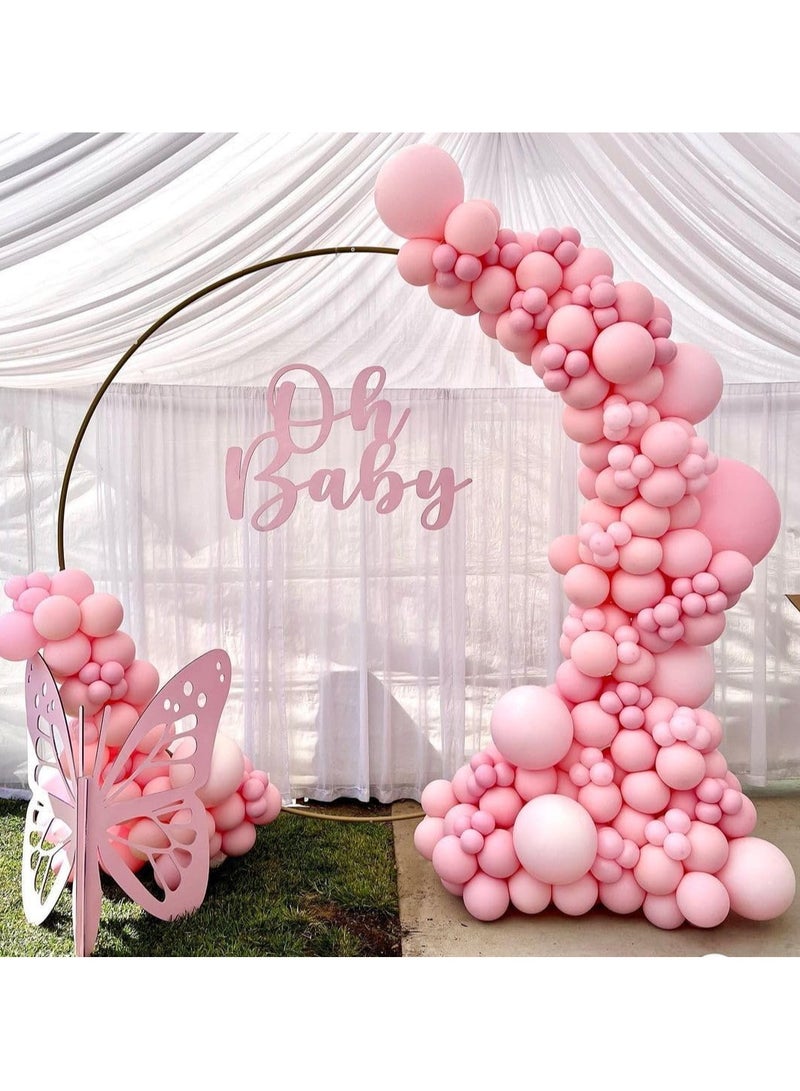 Home zone STARTEX 100 Pack 12 inch Round Helium Light Pink Balloons for Wedding Baby Shower Birthday Party Decoration - Image 3