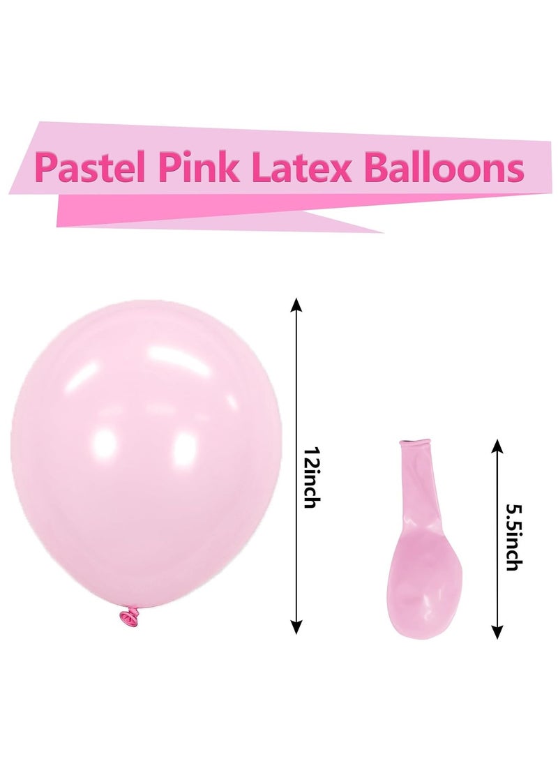 Home zone STARTEX 100 Pack 12 inch Round Helium Light Pink Balloons for Wedding Baby Shower Birthday Party Decoration - Image 2