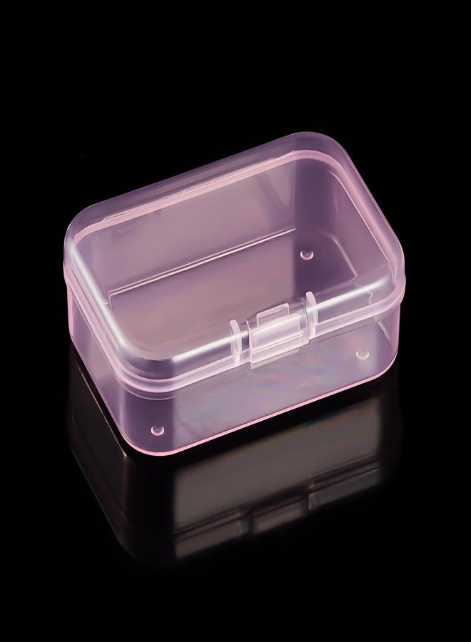 Goodma 30 Pieces Mini Rectangular Plastic Boxes Empty Storage Organizer Containers with Hinged Lids for Small Items and Other Craft Projects (Pink, 2.6 x 1.8 x 0.8 inch) - Image 4