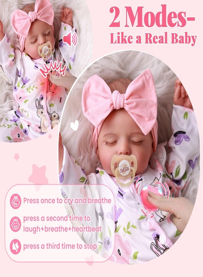 BABESIDE Lifelike Reborn Baby Dolls Girl - 20 Inch Realistic Newborn Baby Doll with Poseable Body, Real Life Baby Dolls with Accessories for 3+ Year Old Girls Gifts, Pretend Play, Collection - Image 2