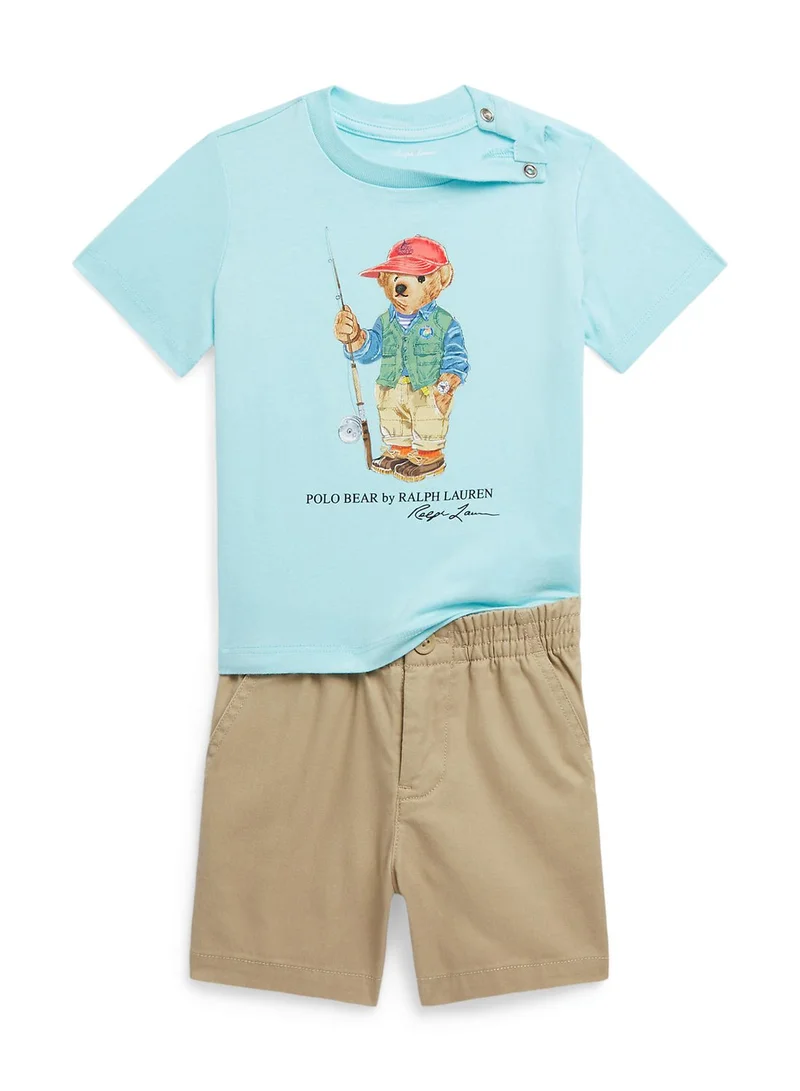 POLO RALPH LAUREN Kids Essential T-Shirt & Shorts Set